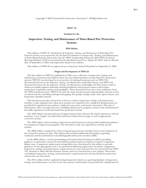 NFPA 25 PDF